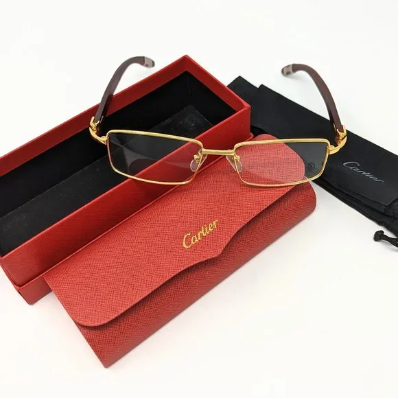 Cartier Accessories Authentic Designer Cartier Wood Frame Eye